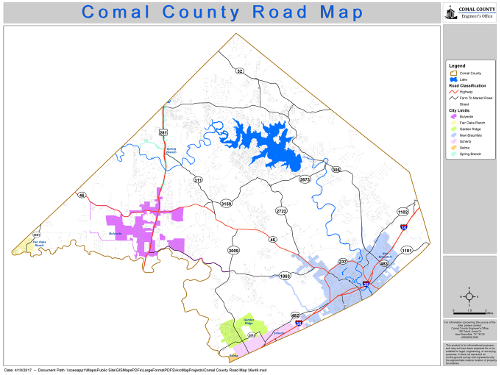 County Roads Map