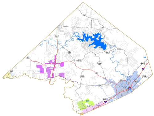 County Roads Map